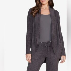 Barefoot Dreams CozyChic® Lite Circle Cardigan Charcoal Cardigan Medium